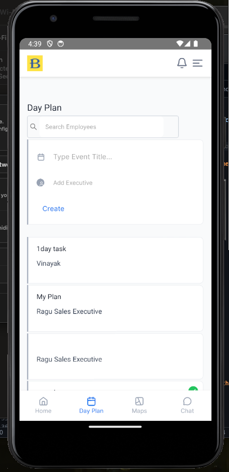 Day Plan Screen 1